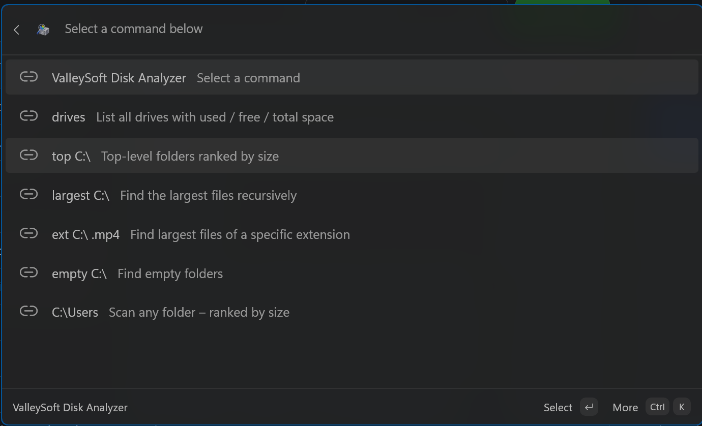 Command Palette Deep Search